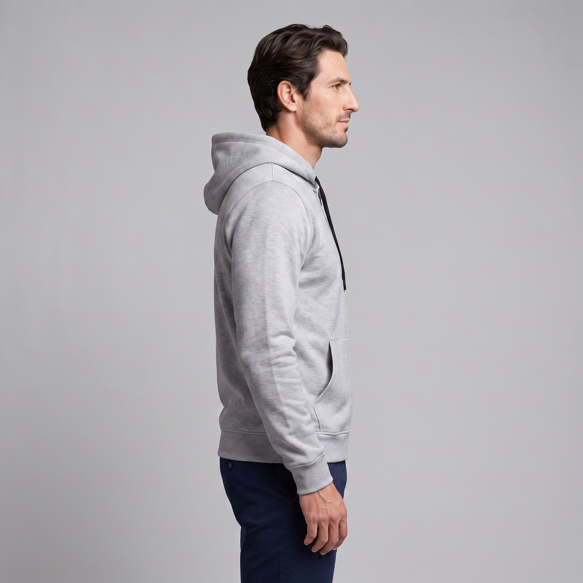 Men's Casual Fleece Hoodie Vest Zip-Up Relaxed Fit Layering Everyday