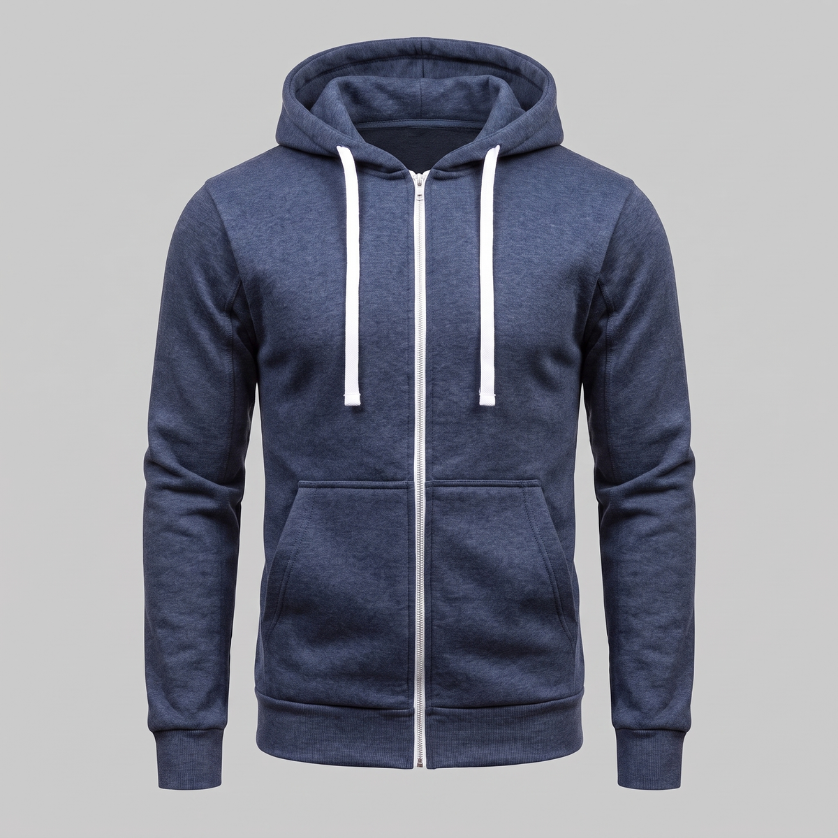 Men's Casual Fleece Hoodie Vest Zip-Up Relaxed Fit Layering Everyday