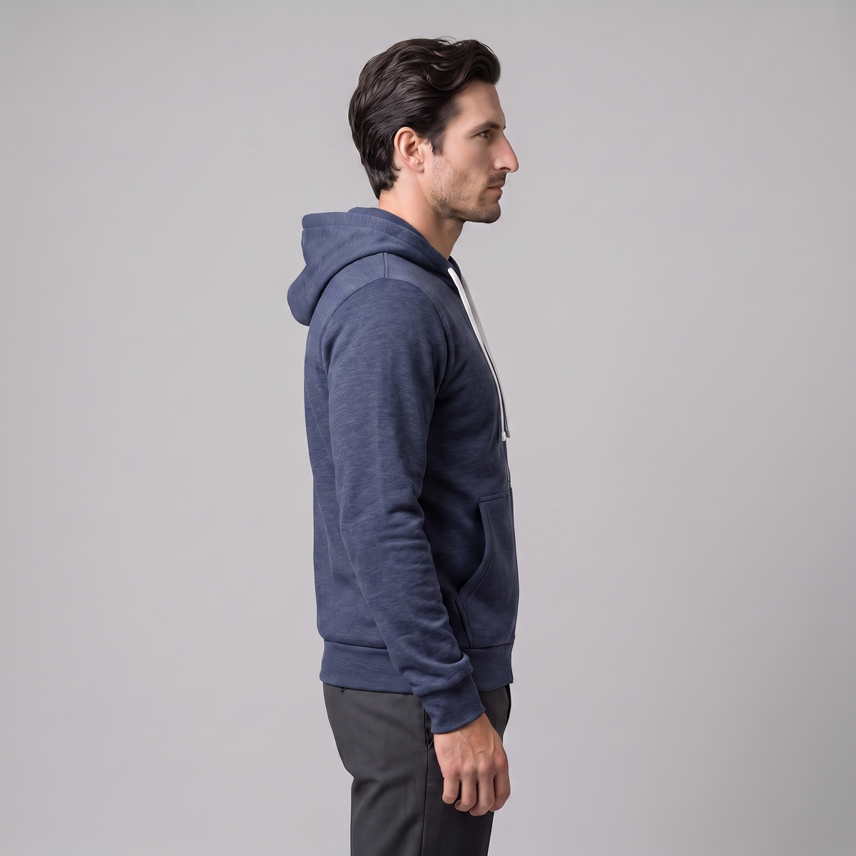 Men's Casual Fleece Hoodie Vest Zip-Up Relaxed Fit Layering Everyday