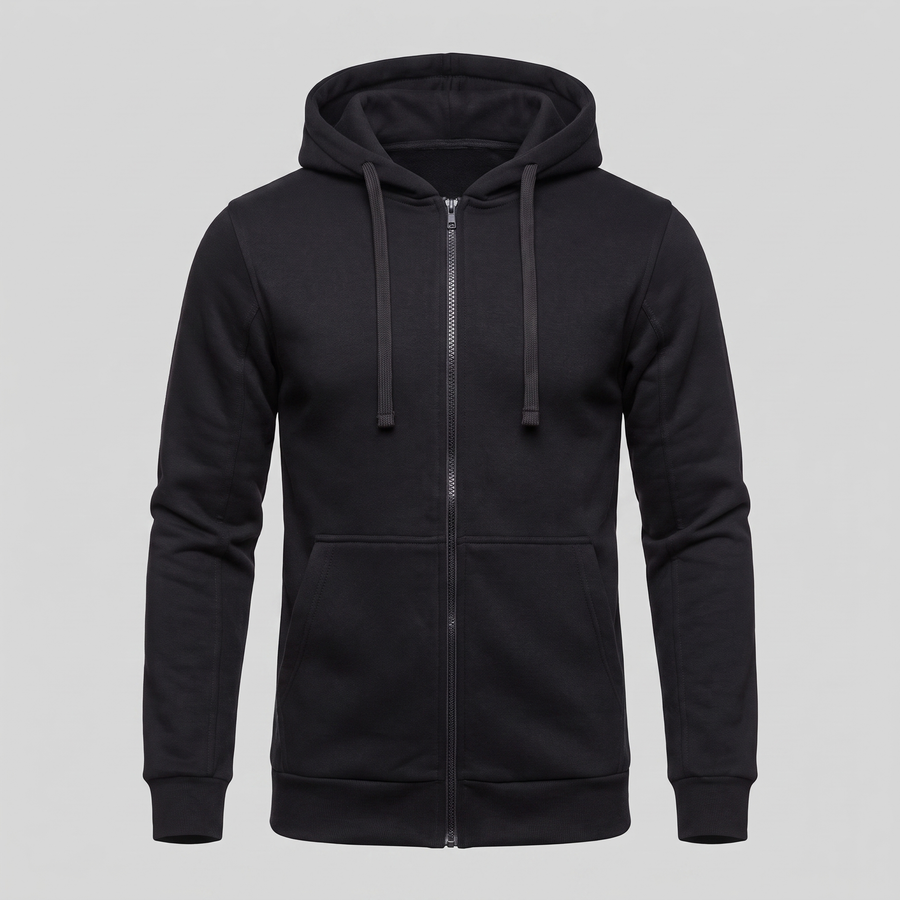 Men's Casual Fleece Hoodie Vest Zip-Up Relaxed Fit Layering Everyday
