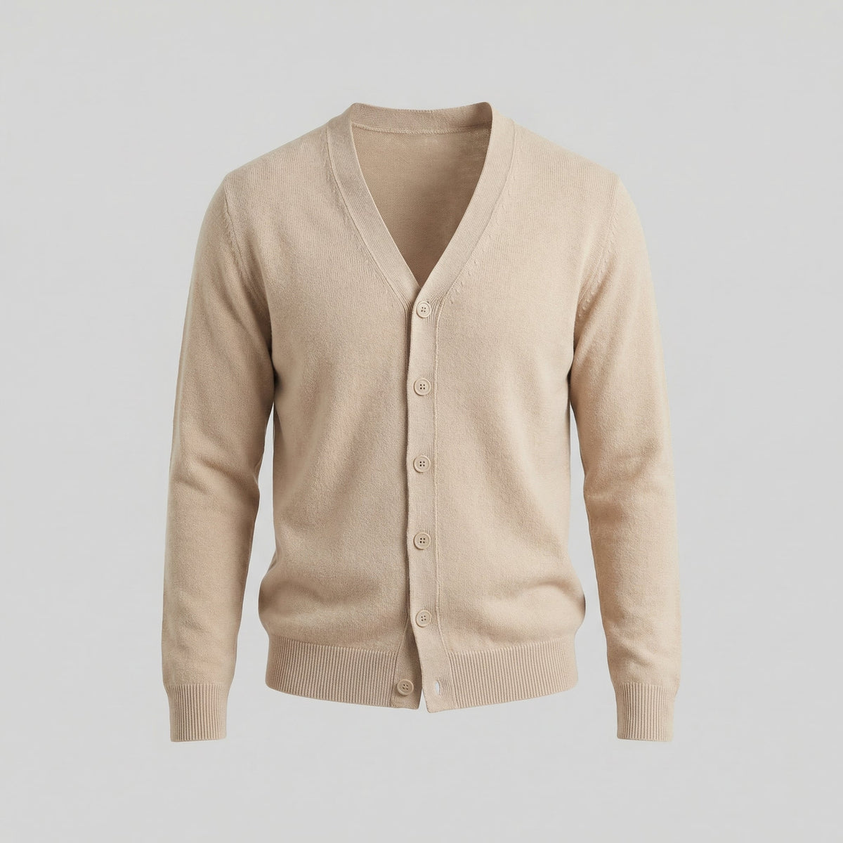 Men's Casual V-Neck Cardigan Relaxed Fit Long Sleeve Lightweight Layering