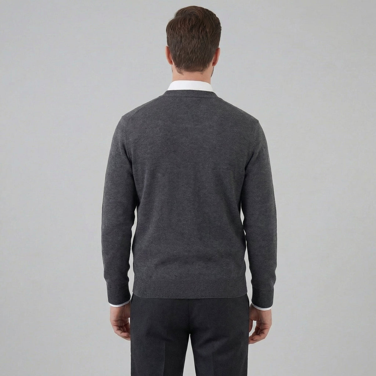 Men's Casual V-Neck Cardigan Relaxed Fit Long Sleeve Lightweight Layering