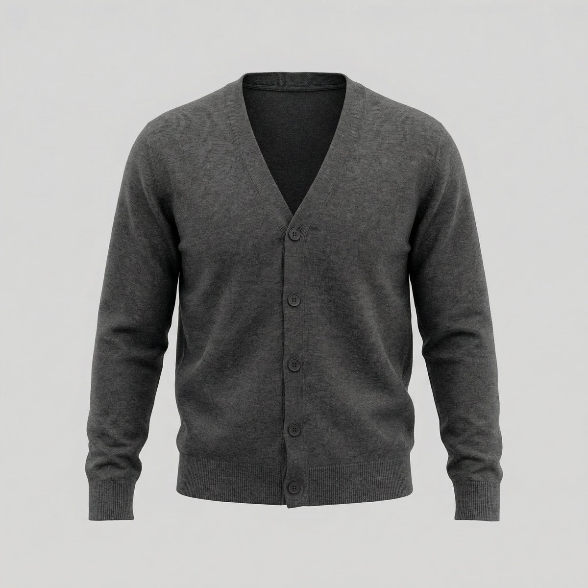 Men's Casual V-Neck Cardigan Relaxed Fit Long Sleeve Lightweight Layering