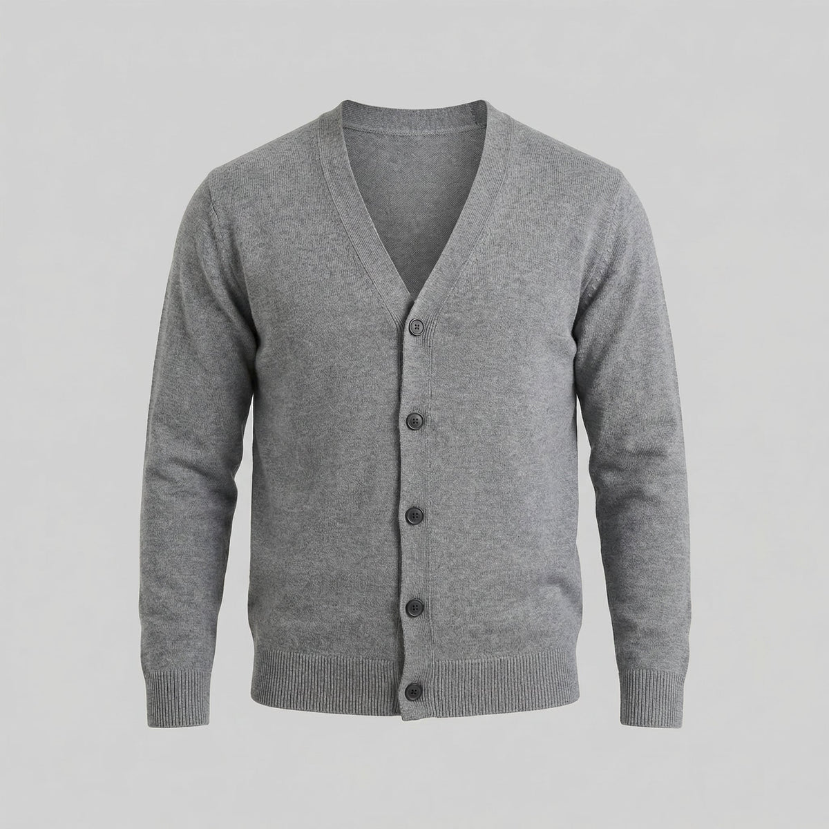 Men's Casual V-Neck Cardigan Relaxed Fit Long Sleeve Lightweight Layering