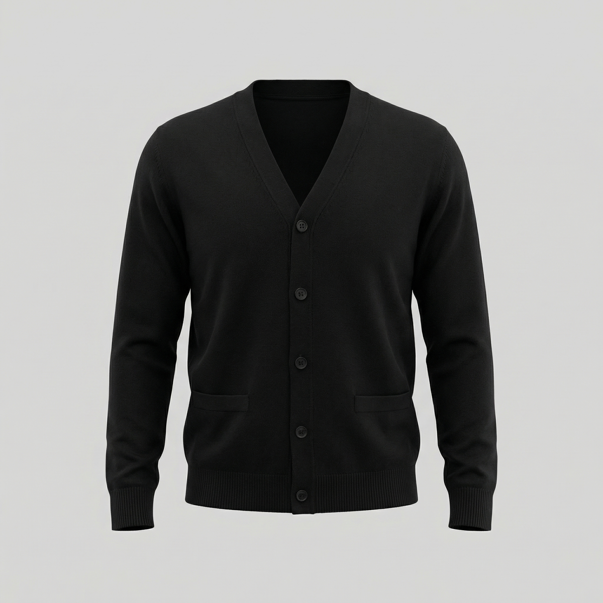 Men's Casual V-Neck Cardigan Relaxed Fit Long Sleeve Lightweight Layering