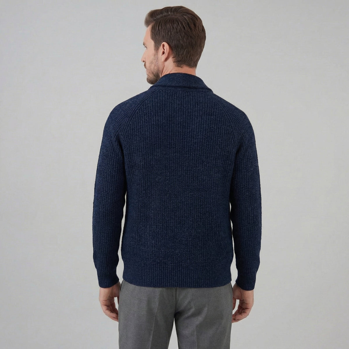 Men's Classic Knitted Cardigan Button-Up Long Sleeve Casual Everyday Wear