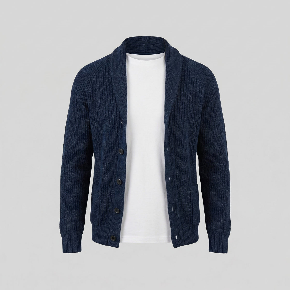 Men's Classic Knitted Cardigan Button-Up Long Sleeve Casual Everyday Wear