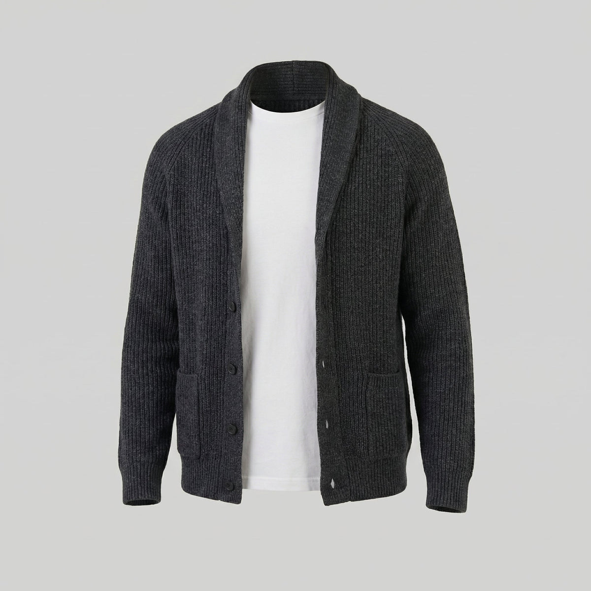 Men's Classic Knitted Cardigan Button-Up Long Sleeve Casual Everyday Wear