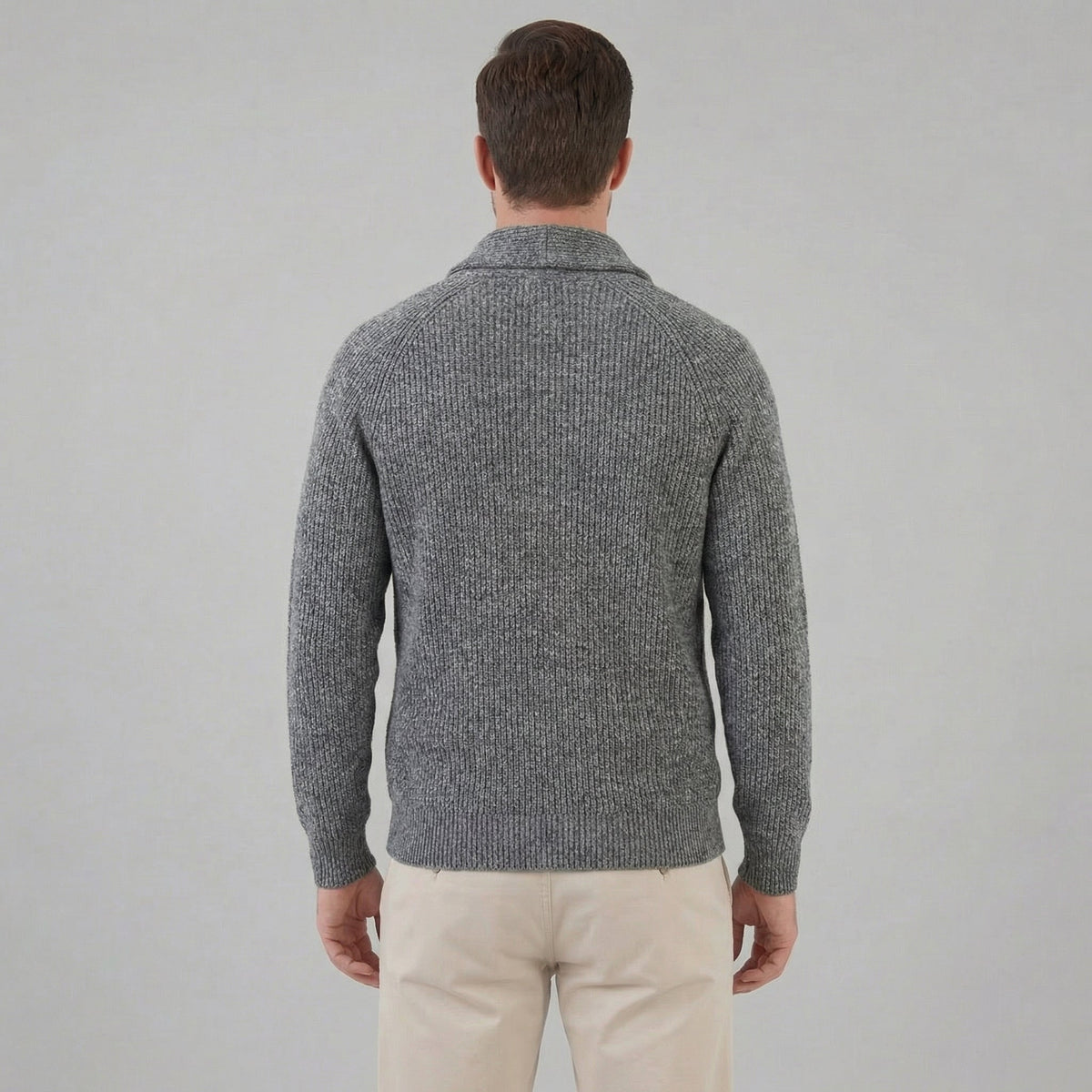 Men's Classic Knitted Cardigan Button-Up Long Sleeve Casual Everyday Wear