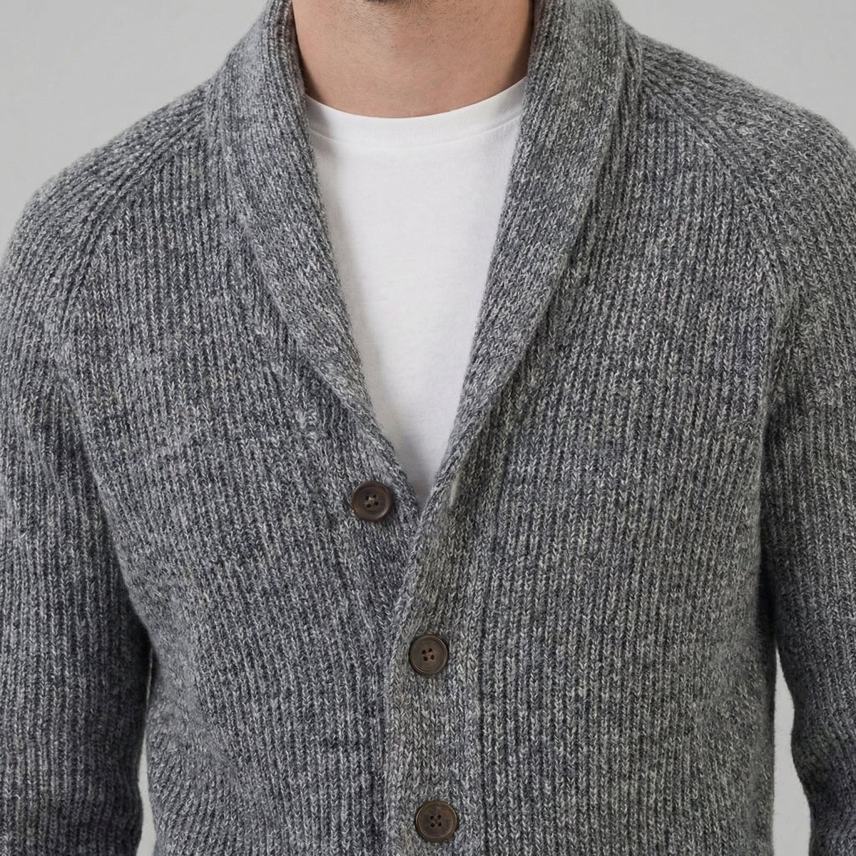 Men's Classic Knitted Cardigan Button-Up Long Sleeve Casual Everyday Wear