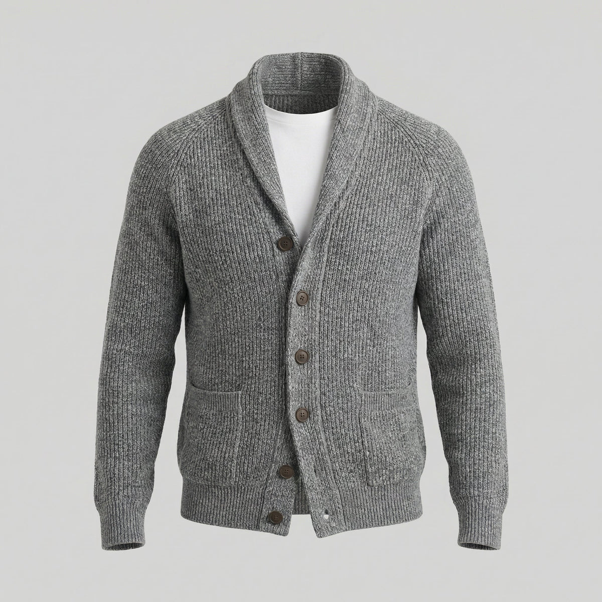 Men's Classic Knitted Cardigan Button-Up Long Sleeve Casual Everyday Wear