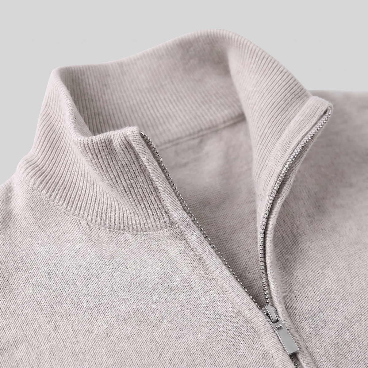 Men's Casual Half-Zip Sweater Relaxed Fit Long Sleeve Everyday Layering