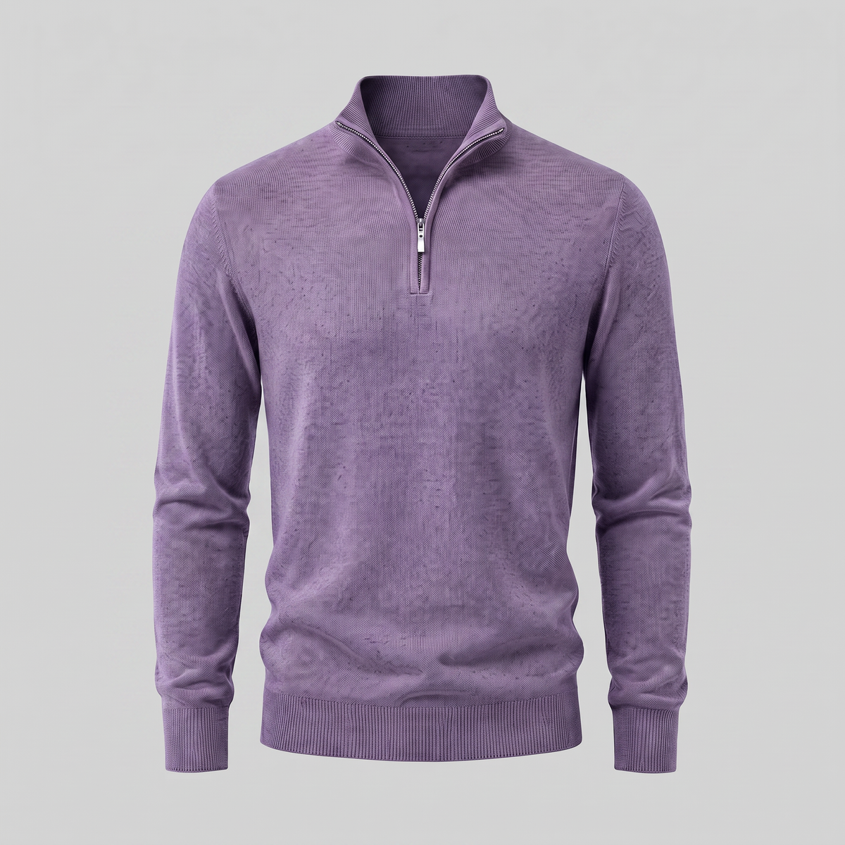 Men's Casual Half-Zip Sweater Relaxed Fit Long Sleeve Everyday Layering