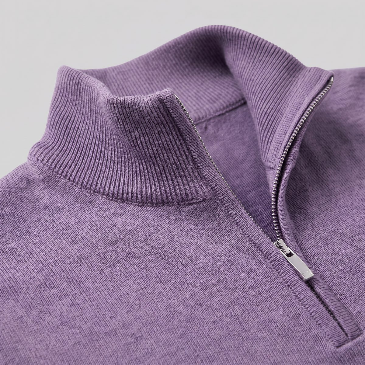 Men's Casual Half-Zip Sweater Relaxed Fit Long Sleeve Everyday Layering