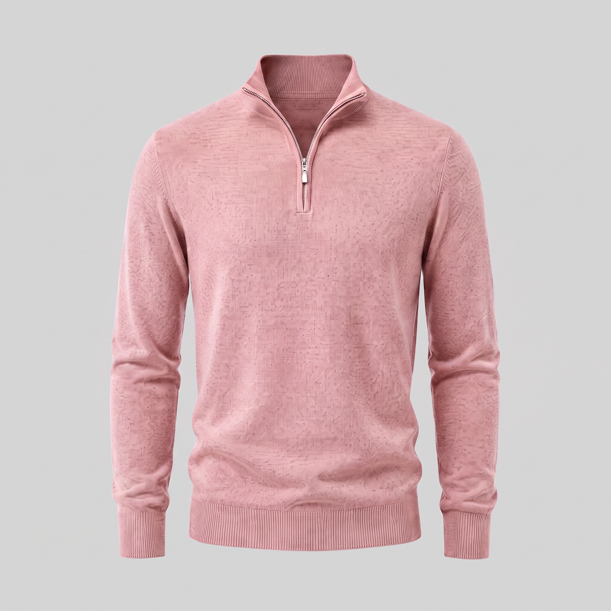 Men's Casual Half-Zip Sweater Relaxed Fit Long Sleeve Everyday Layering