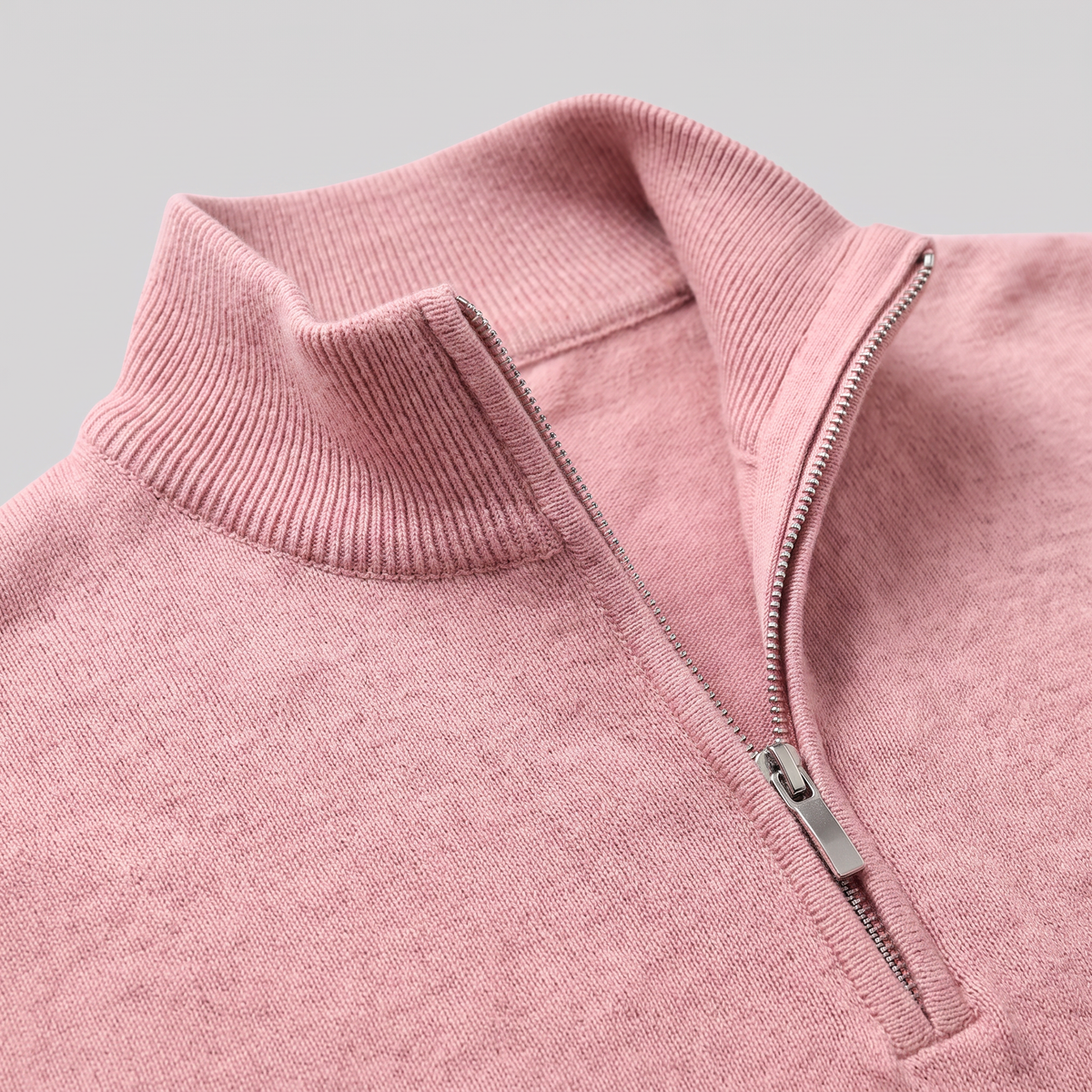 Men's Casual Half-Zip Sweater Relaxed Fit Long Sleeve Everyday Layering
