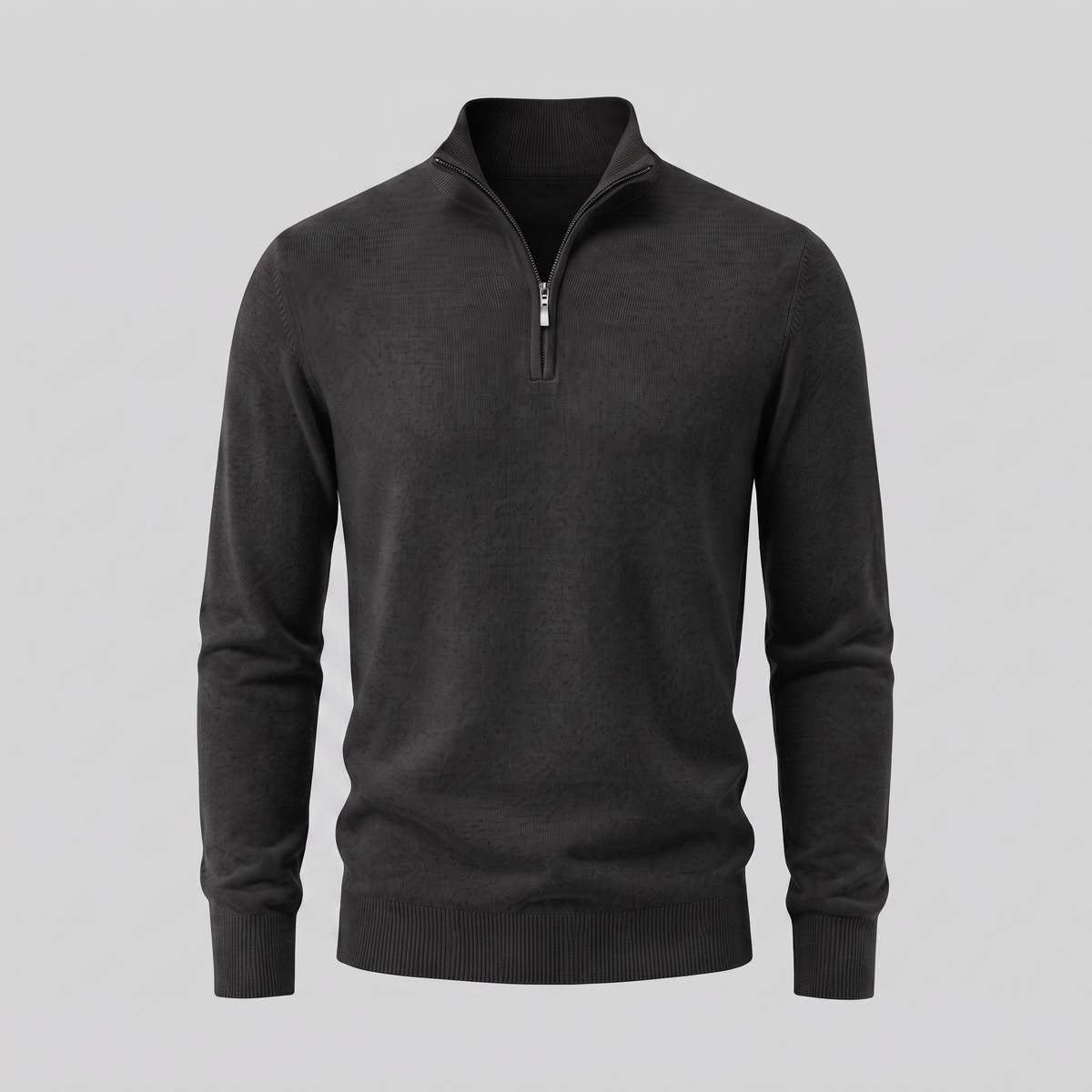 Men's Casual Half-Zip Sweater Relaxed Fit Long Sleeve Everyday Layering