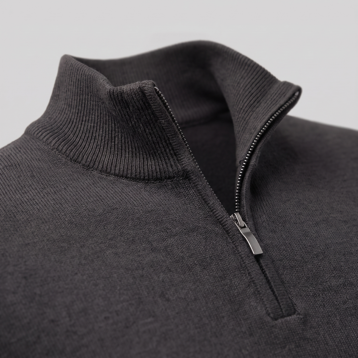 Men's Casual Half-Zip Sweater Relaxed Fit Long Sleeve Everyday Layering