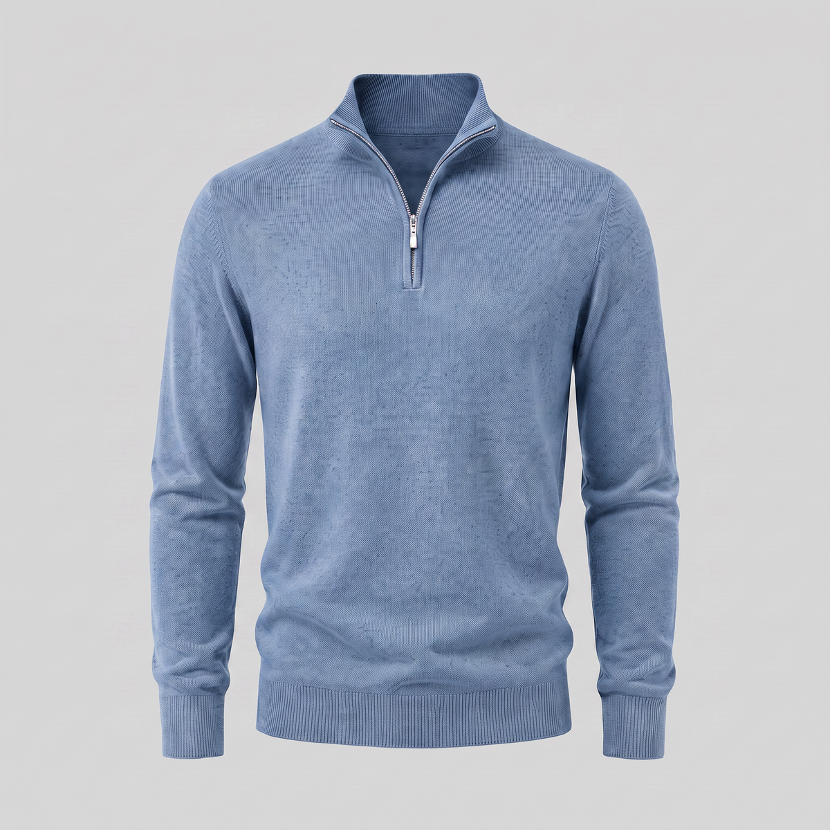 Men's Casual Half-Zip Sweater Relaxed Fit Long Sleeve Everyday Layering