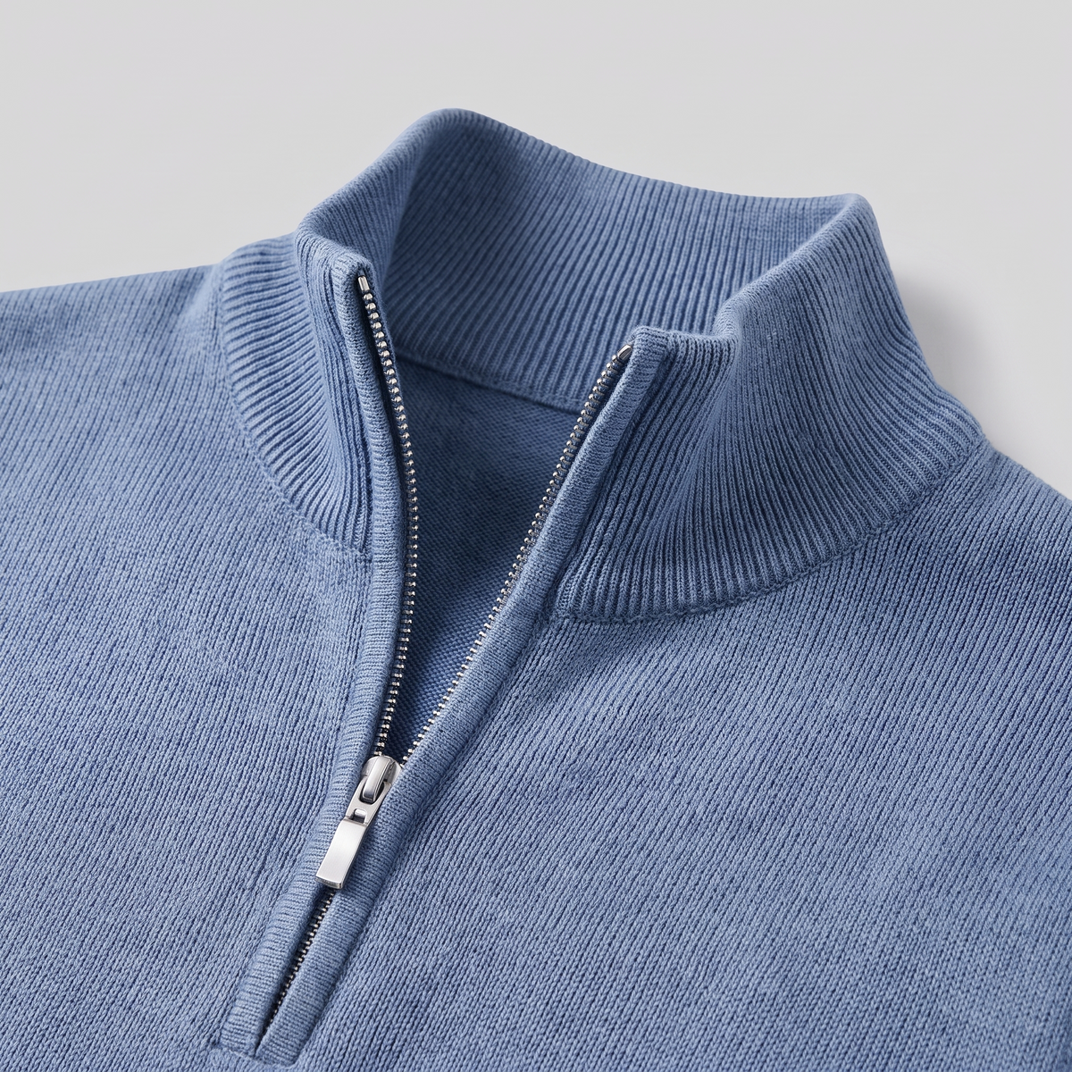 Men's Casual Half-Zip Sweater Relaxed Fit Long Sleeve Everyday Layering