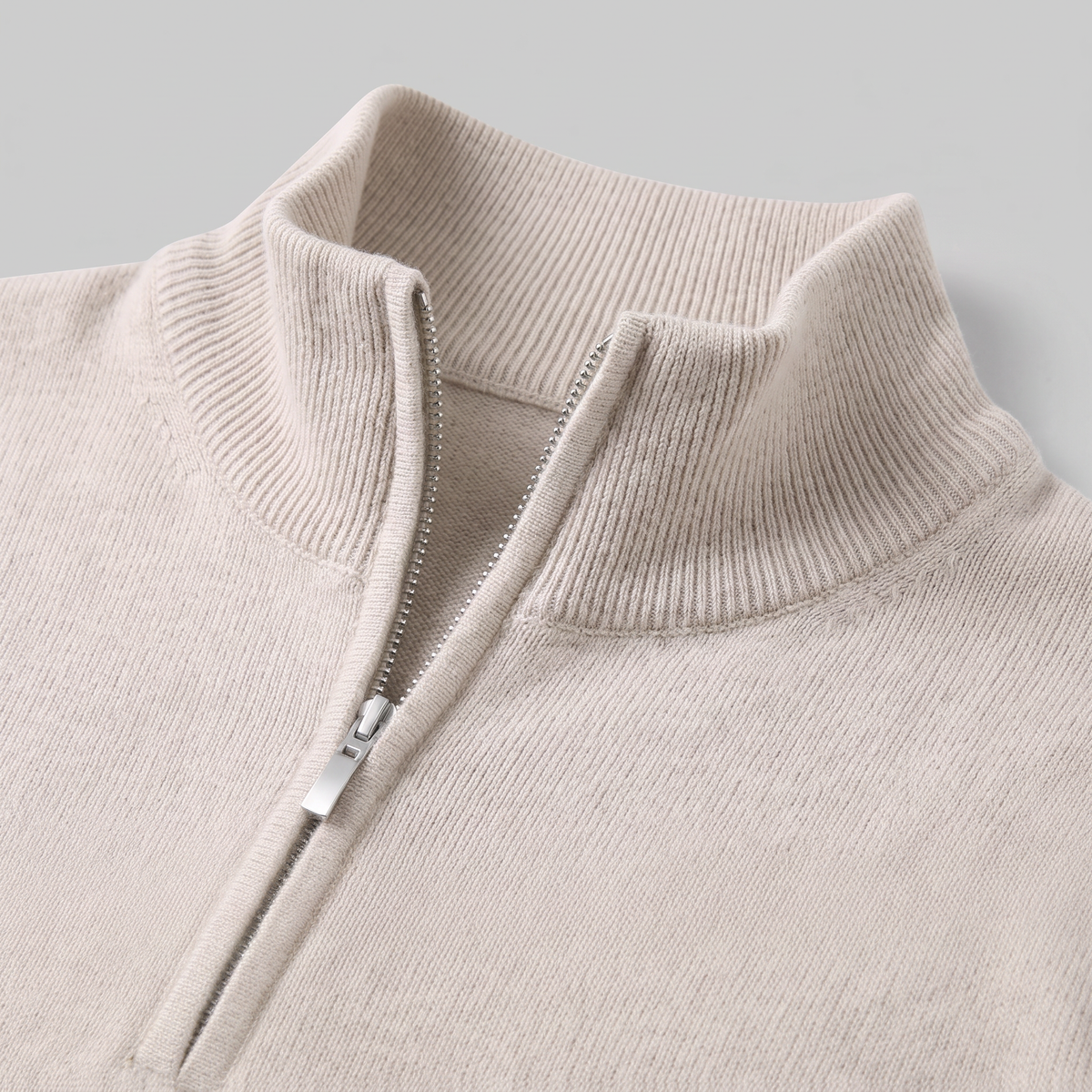 Men's Casual Half-Zip Sweater Relaxed Fit Long Sleeve Everyday Layering