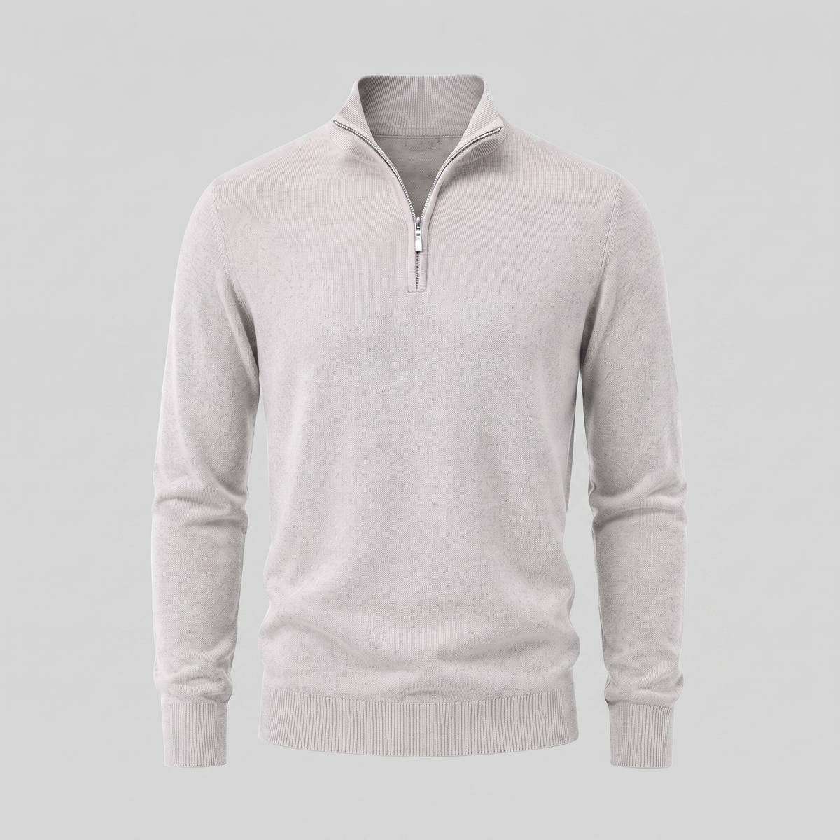 Men's Casual Half-Zip Sweater Relaxed Fit Long Sleeve Everyday Layering
