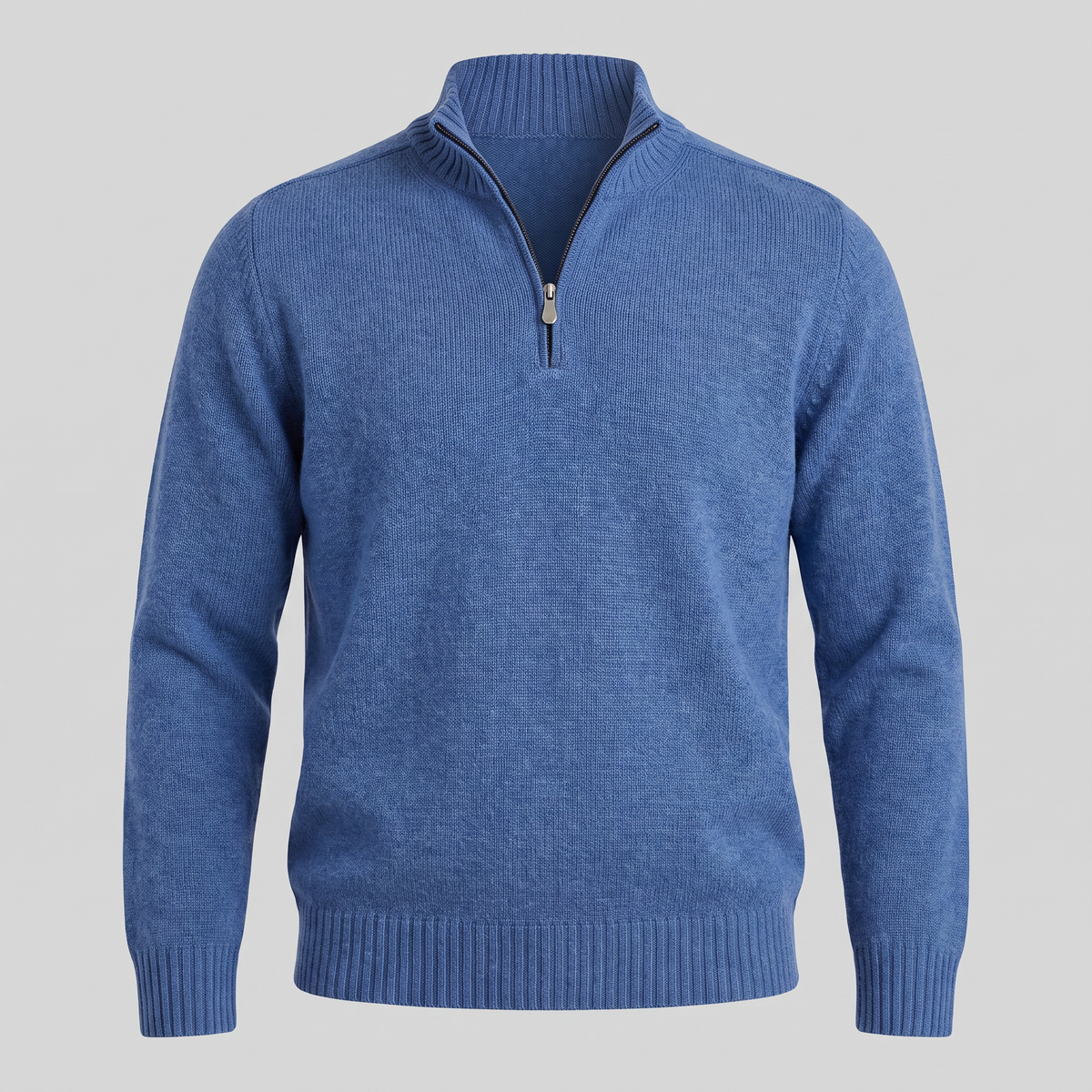 Men's Casual Half-Zip Sweater Relaxed Fit Long Sleeve Everyday Layering
