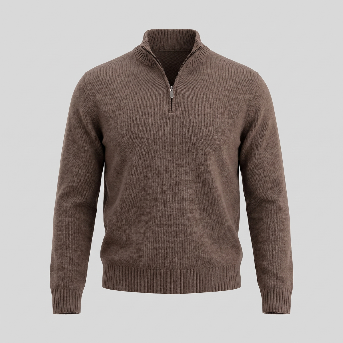 Men's Casual Half-Zip Sweater Relaxed Fit Long Sleeve Everyday Layering