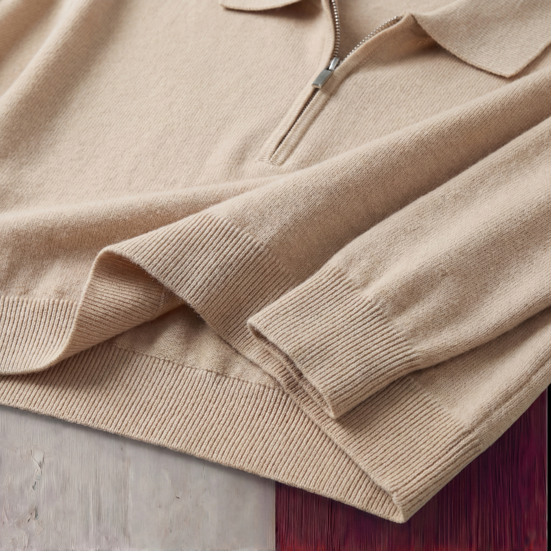 Men's Casual Half Zip Polo Shirt Short Sleeve Collared Everyday Versatile