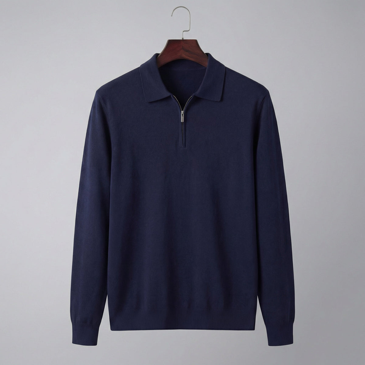 Men's Casual Half Zip Polo Shirt Short Sleeve Collared Everyday Versatile