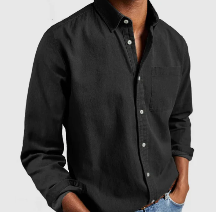 Men's Casual Button-Up Shirt Short-Sleeve Collared Relaxed Fit Everyday