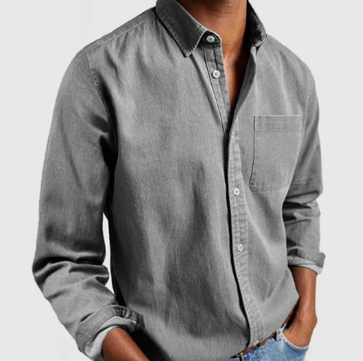 Men's Casual Button-Up Shirt Short-Sleeve Collared Relaxed Fit Everyday