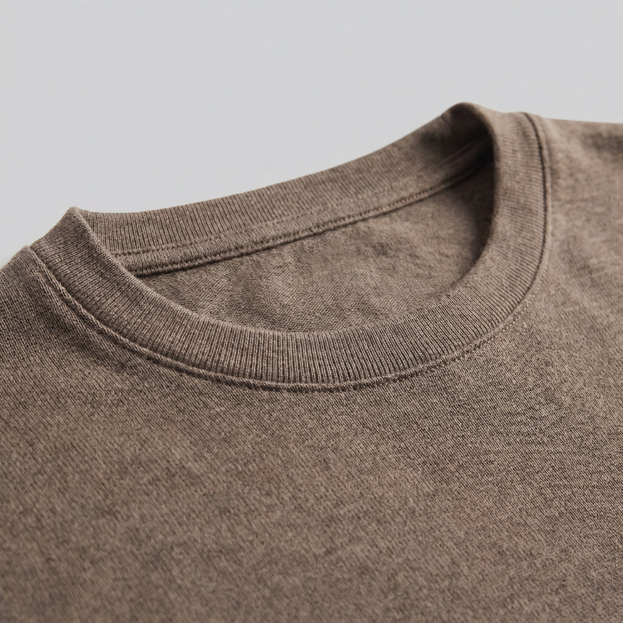 Men's Casual Long-Sleeved Crew Neck Sweater Relaxed Fit Everyday Layering