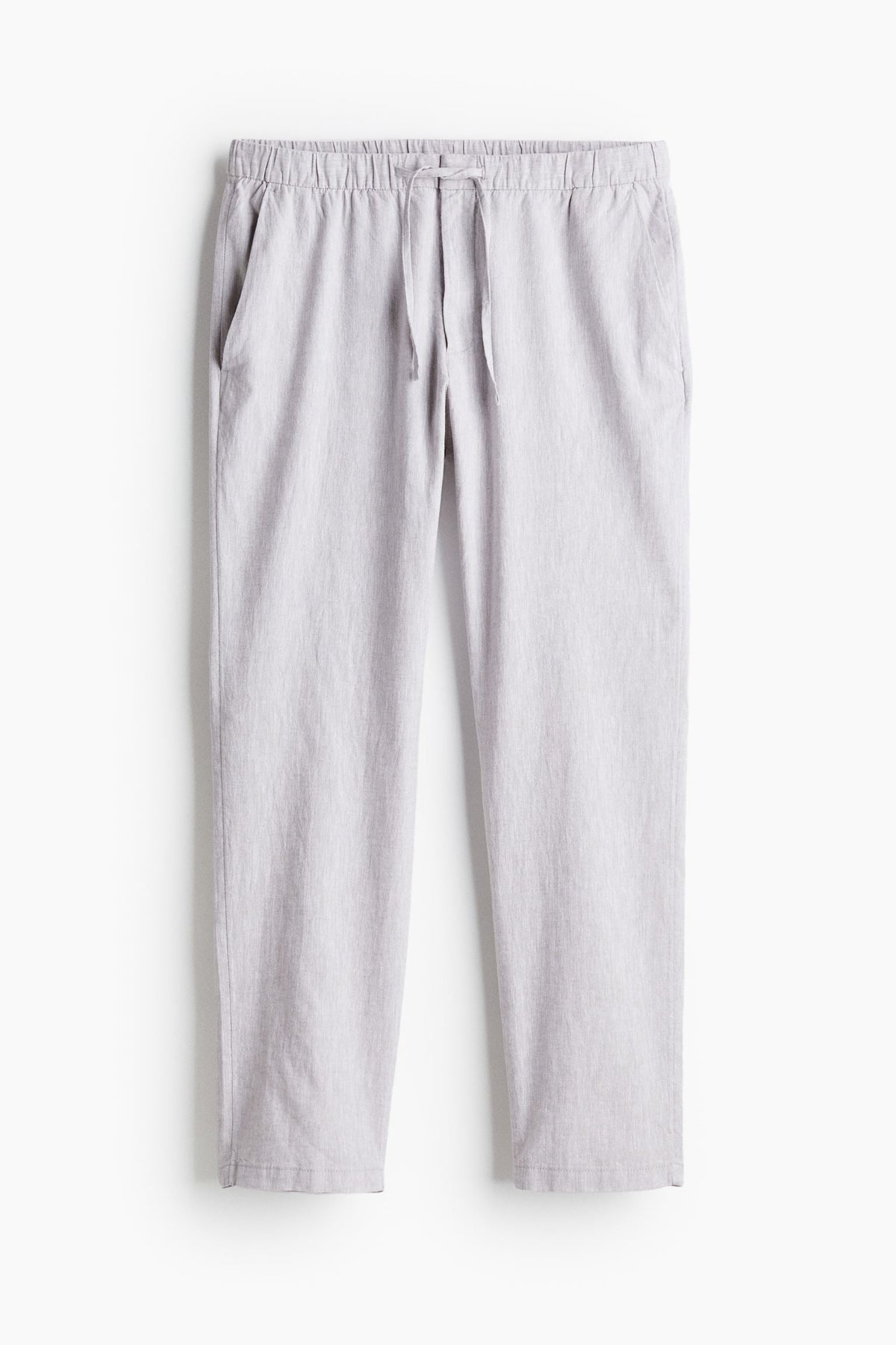 Men's Casual Flat-Front Drawstring Trousers Relaxed Fit Everyday Versatile