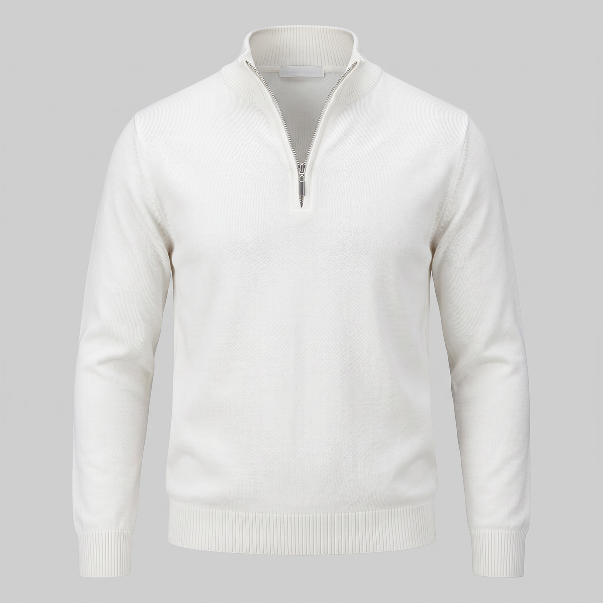 Men's Slim Fit Half-Zip Sweater Lightweight Knit Casual Layering Everyday