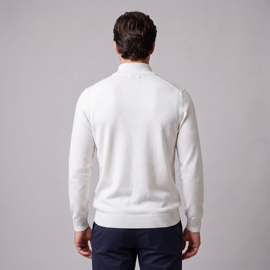 Men's Slim Fit Half-Zip Sweater Lightweight Knit Casual Layering Everyday