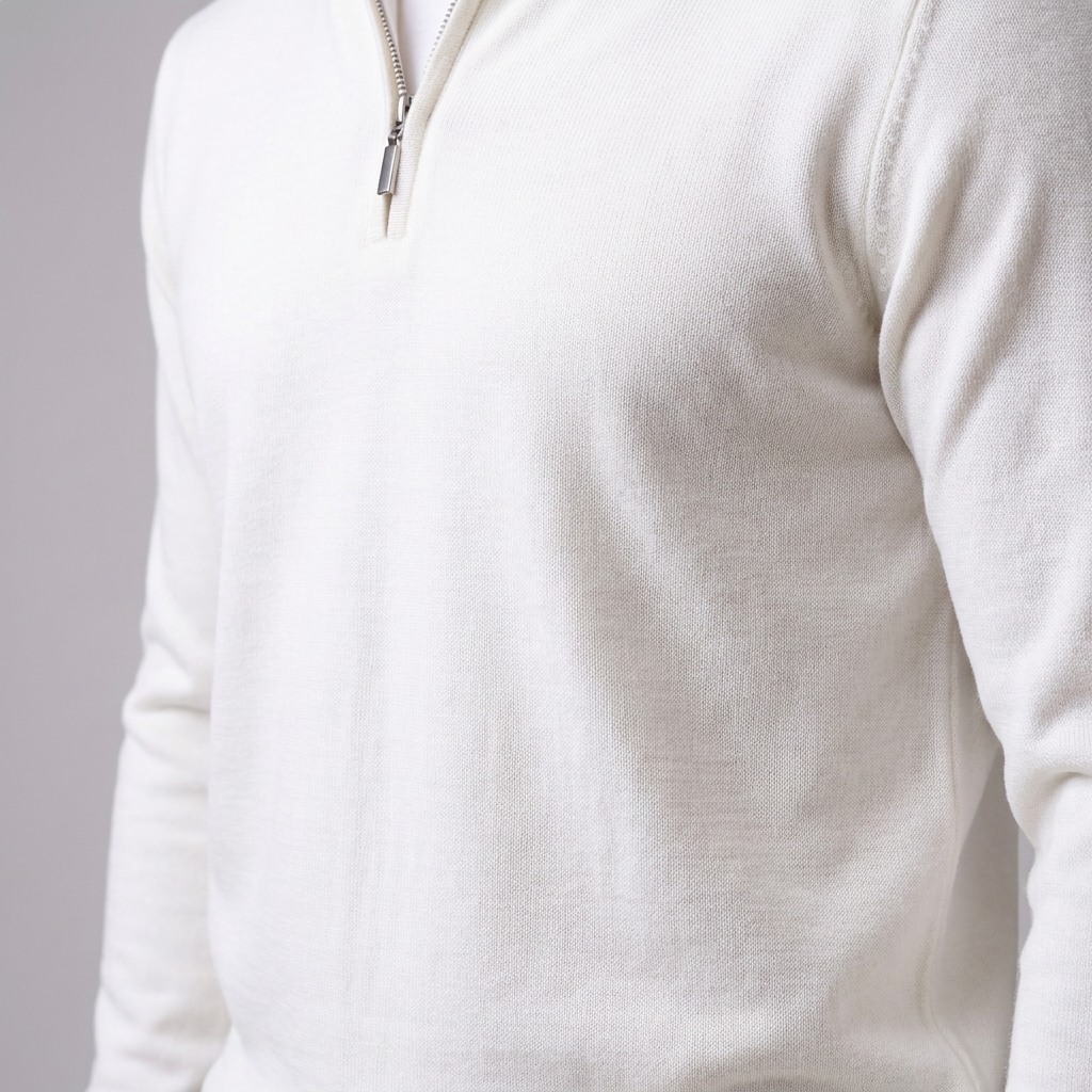 Men's Slim Fit Half-Zip Sweater Lightweight Knit Casual Layering Everyday
