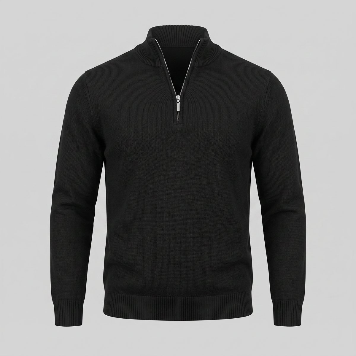 Men's Slim Fit Half-Zip Sweater Lightweight Knit Casual Layering Everyday