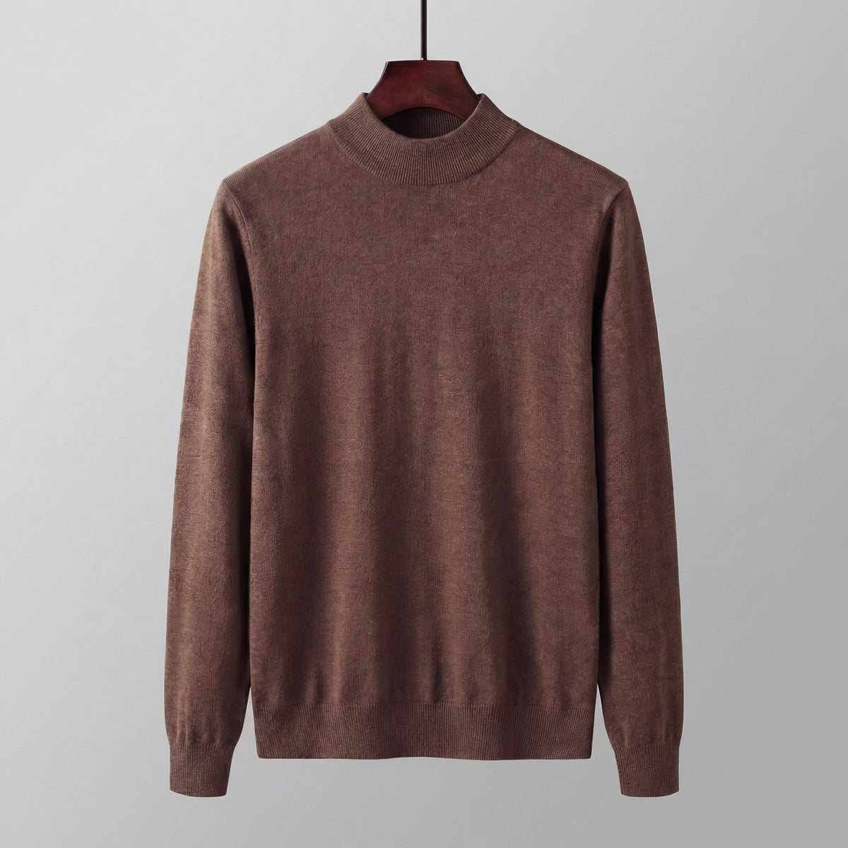 Men's Stylish Turtleneck Sweater Fitted Long Sleeve Casual Everyday Wear