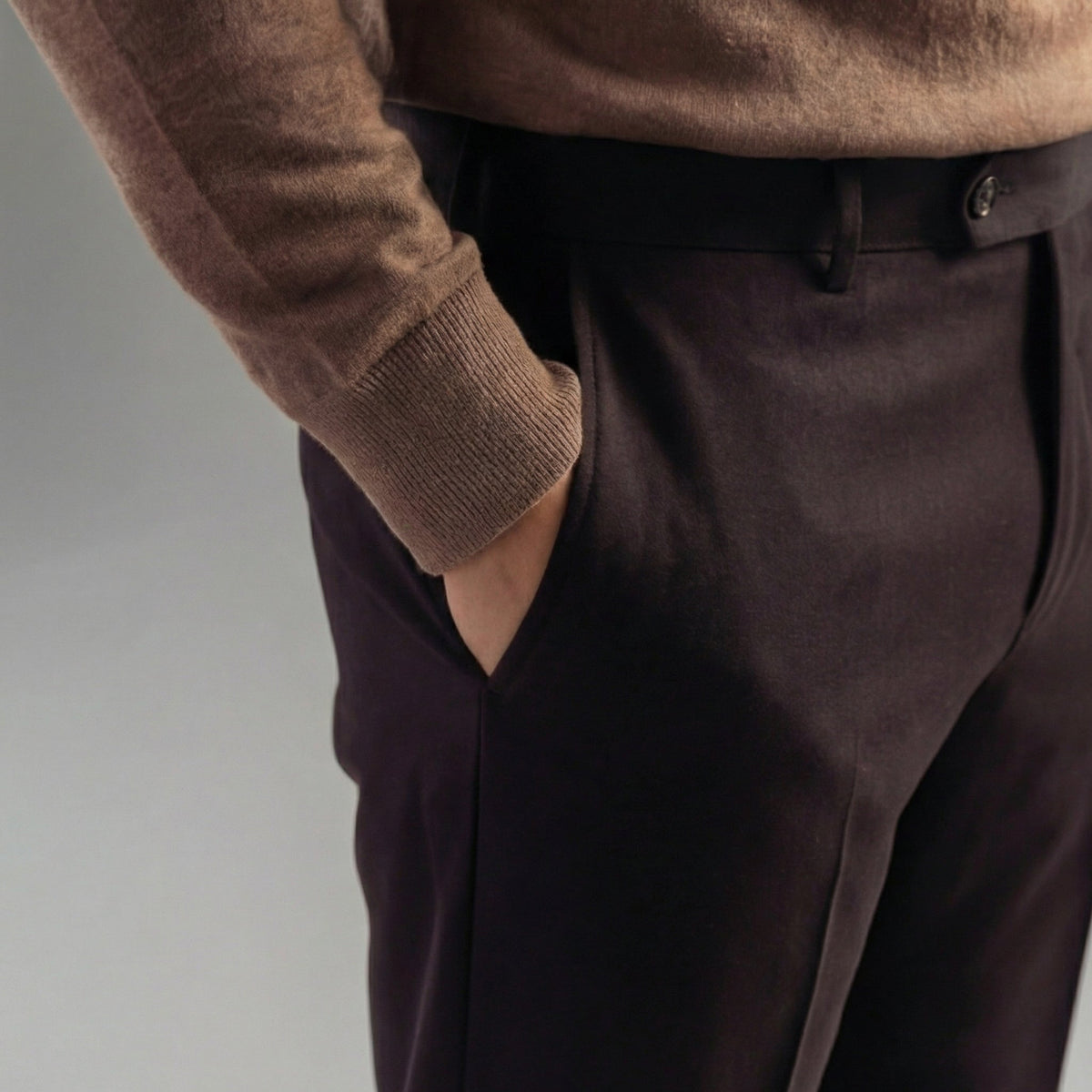 Men's Stylish Turtleneck Sweater Fitted Long Sleeve Casual Everyday Wear