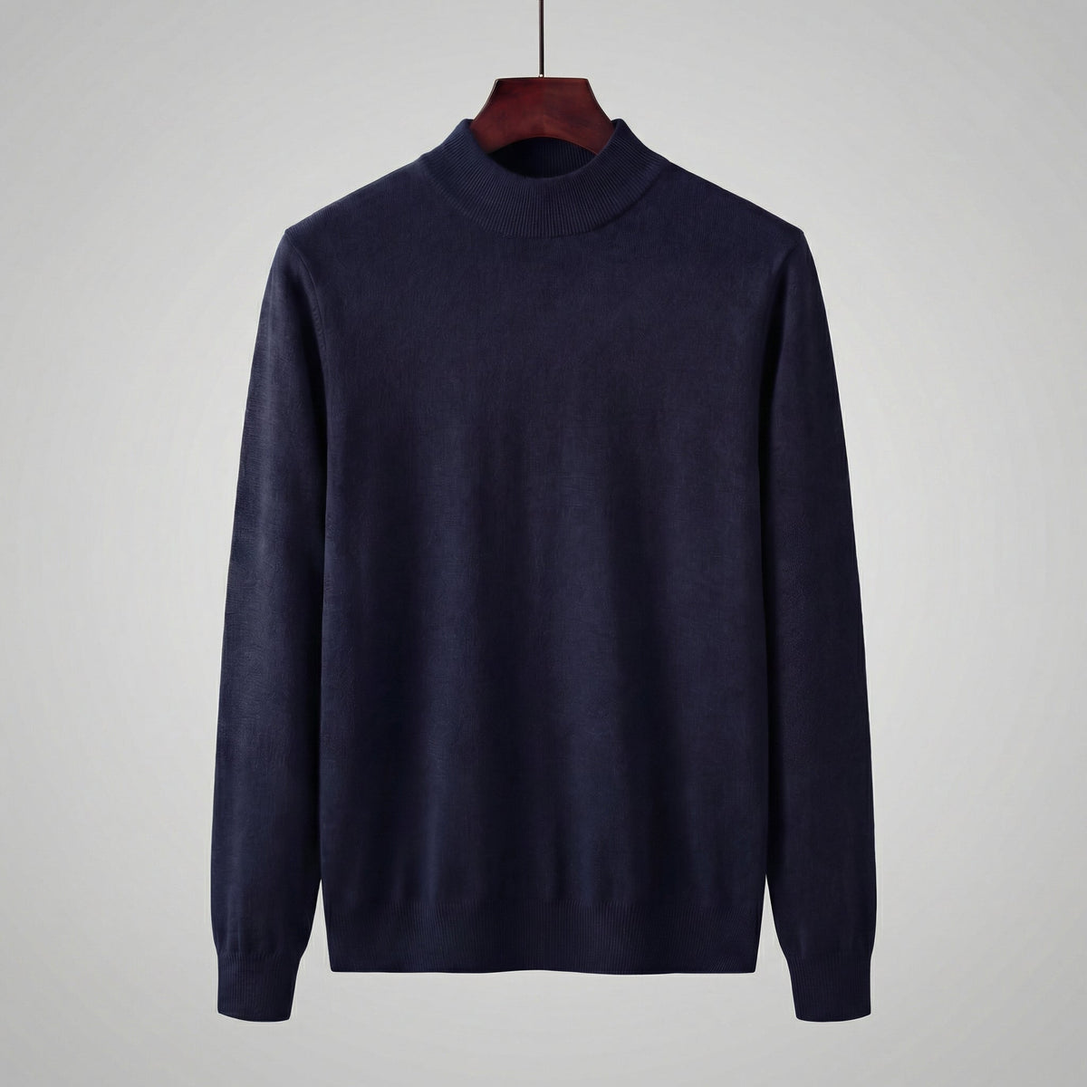 Men's Stylish Turtleneck Sweater Fitted Long Sleeve Casual Everyday Wear