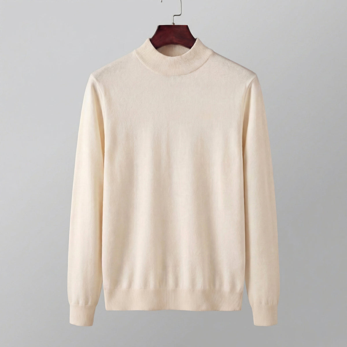 Men's Stylish Turtleneck Sweater Fitted Long Sleeve Casual Everyday Wear