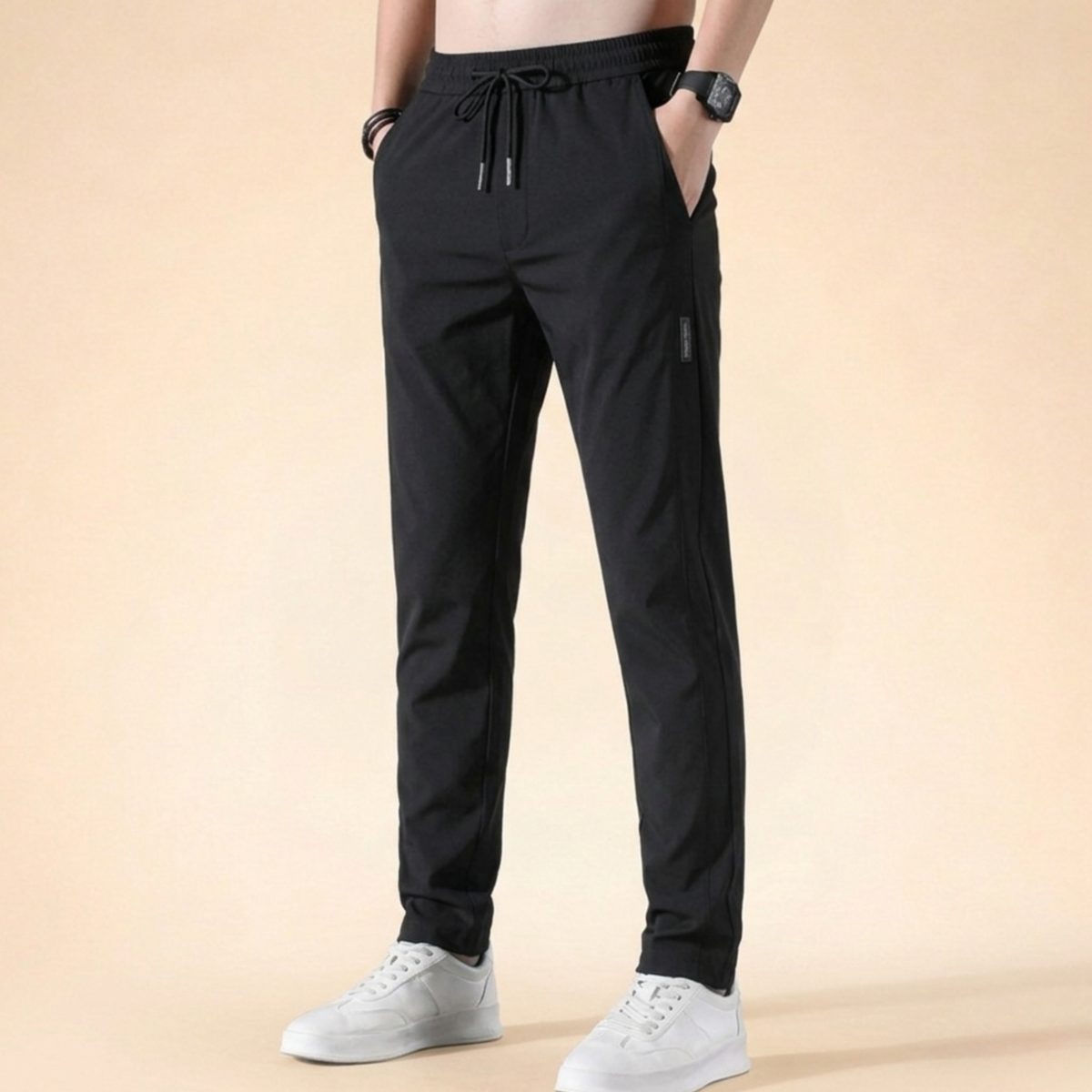 Men's Stretch Dress Pants Tailored Fit Versatile Everyday Office Wear