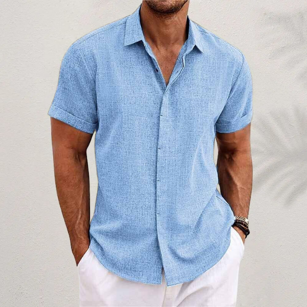 Men's Classic Button-Up Shirt Regular Fit Long Sleeve Collared Casual Everyday