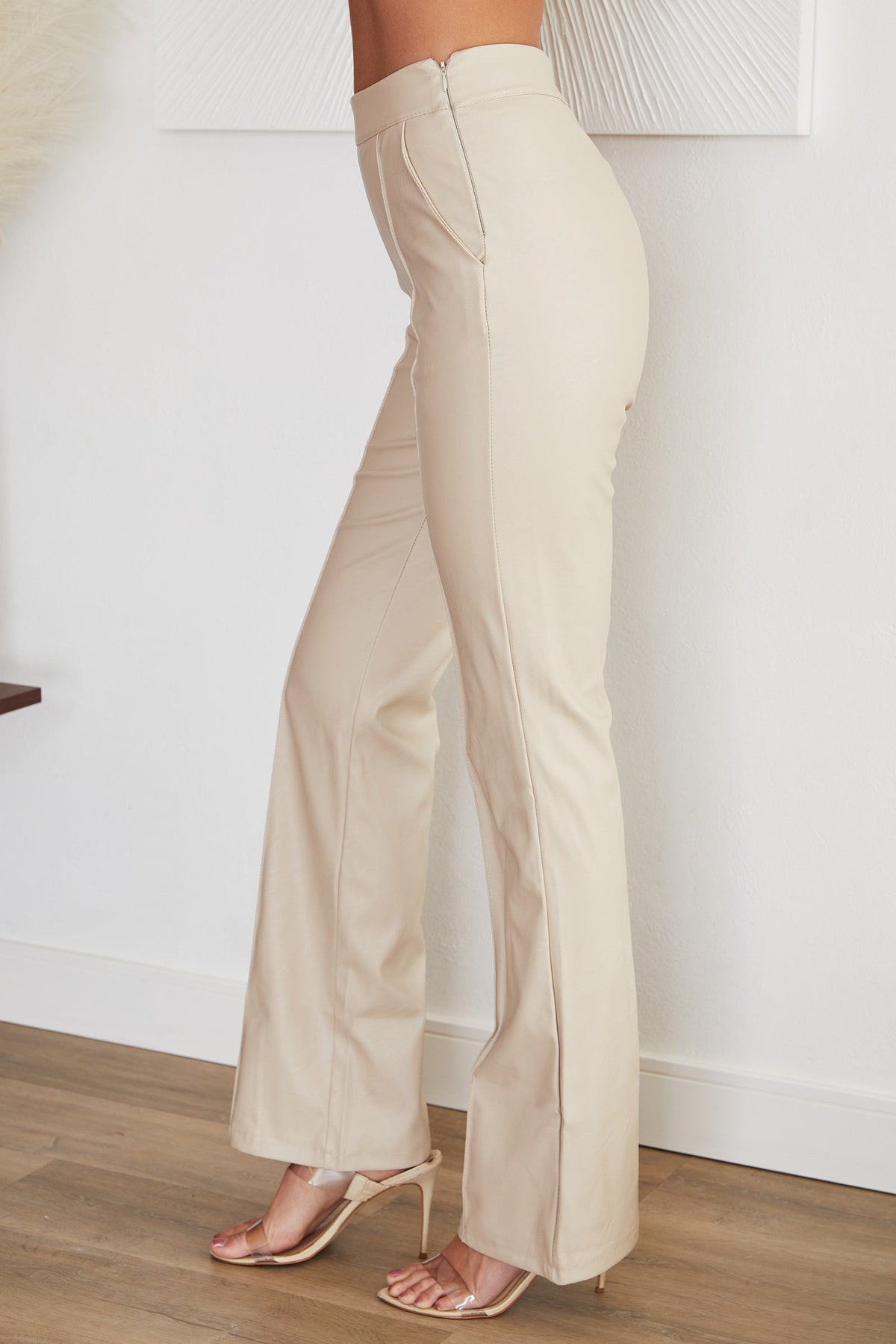 Women's Straight Leg Trousers High-Waisted Tailored Fit Versatile Everyday