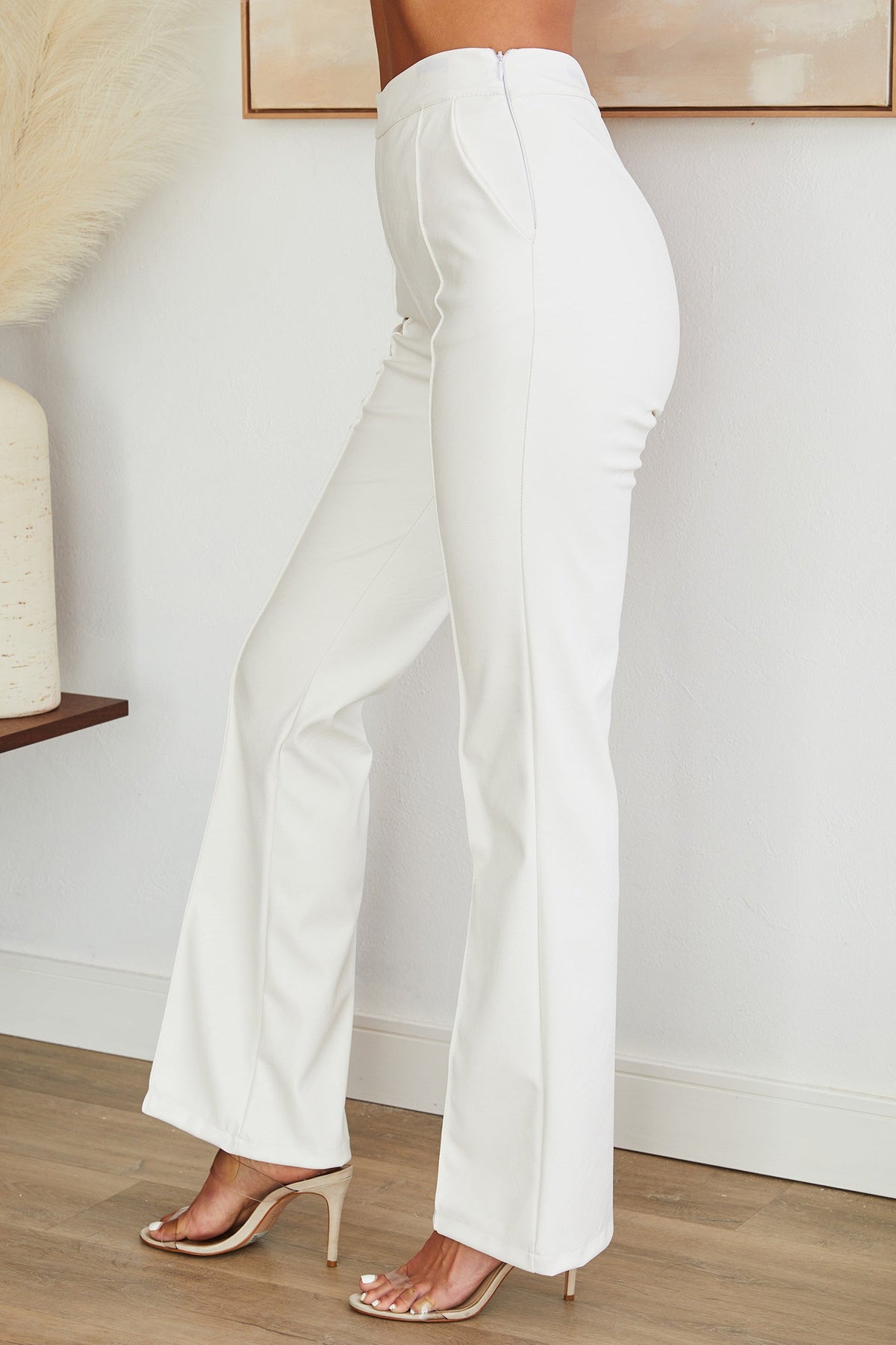 Women's Straight Leg Trousers High-Waisted Tailored Fit Versatile Everyday