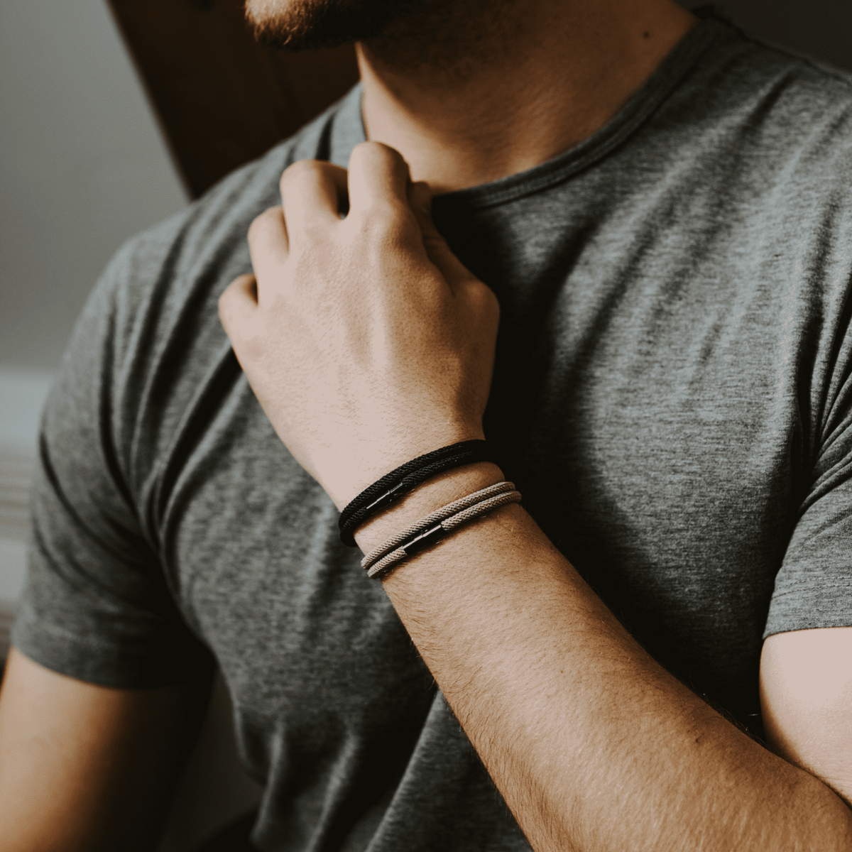 Men's Stylish Bracelet Accessory Adjustable Design Casual Everyday Wear