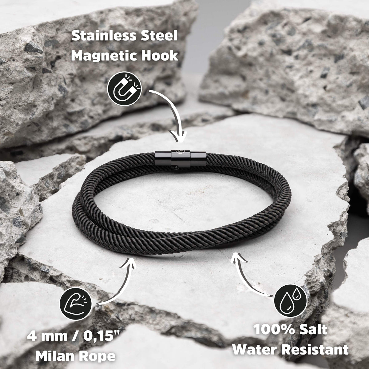 Men's Stylish Bracelet Accessory Adjustable Design Casual Everyday Wear