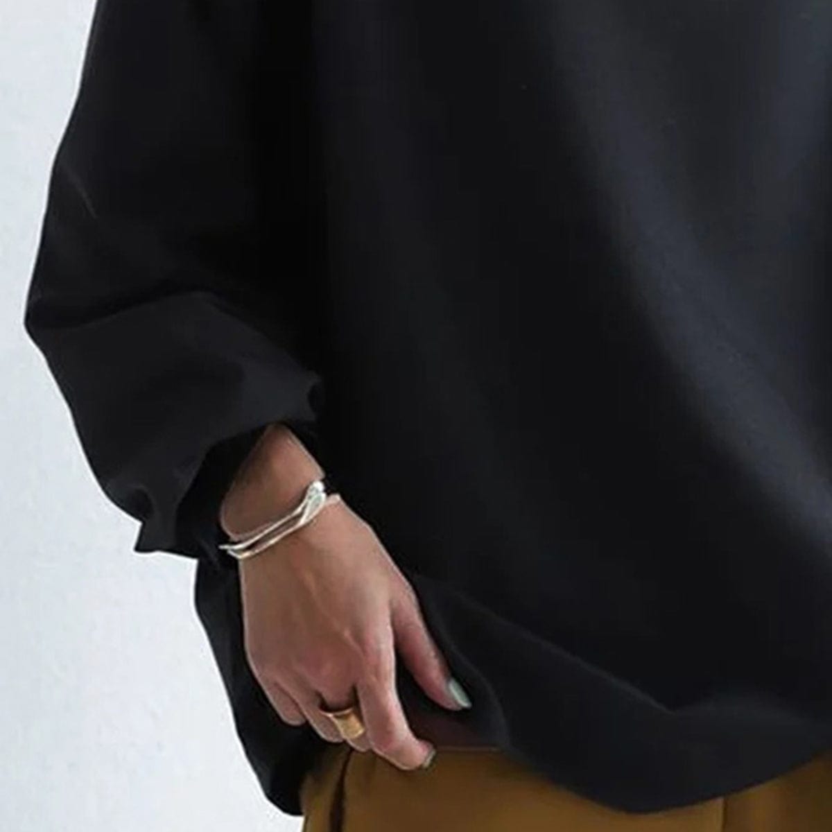 Women's High-Neck Soft Knit Top Long Sleeve Fitted Casual Everyday