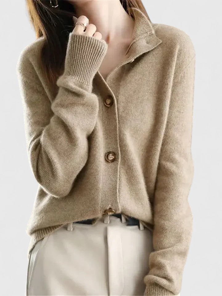 Women's Elegant Cardigan Open Front Long Sleeve Cosy Layering Occasion